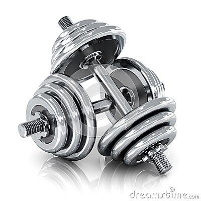 Dumbbells Stock Photo