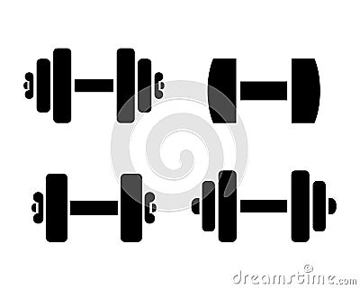 Dumbbells training vector icon Vector Illustration