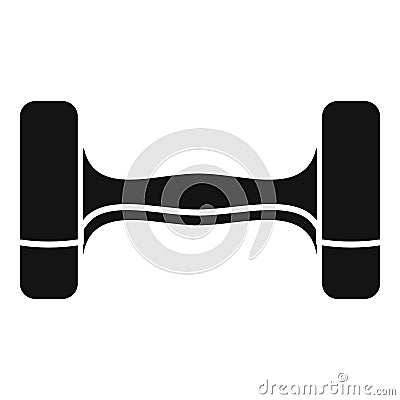 Dumbell icon, simple style Vector Illustration