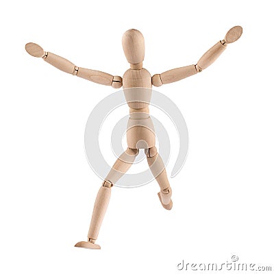 Dummy running forward Stock Photo