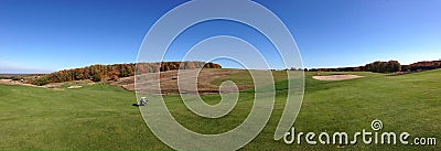 Dumnaglas Golf Course Panoramic Image Stock Photo