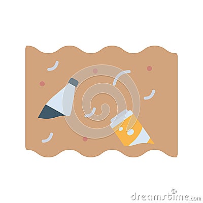 Dump icon vector image. Vector Illustration