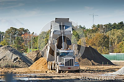 Dump truck Stock Photo