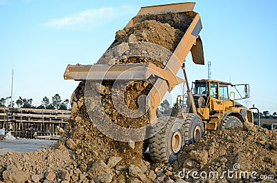 Dump truck Stock Photo