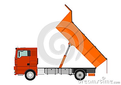 Dump truck Vector Illustration