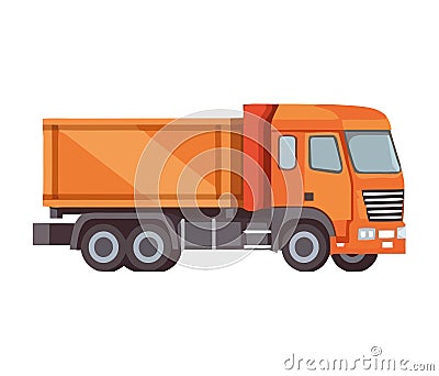 dump trucks transport Vector Illustration