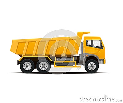 Dumper Truck. Vector illustration. Vector Illustration