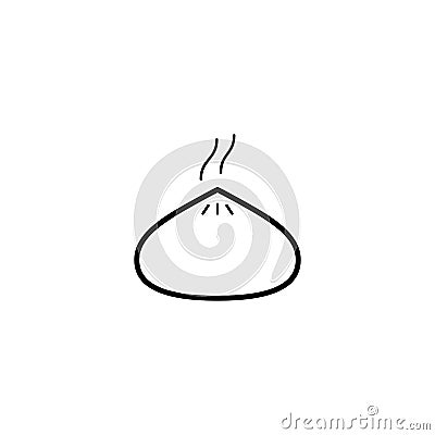 Dumpling, food icon vector illustration Vector Illustration