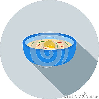 Dumpling Soup Vector Illustration