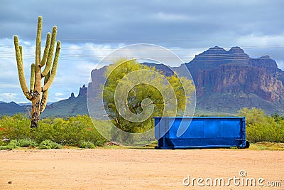 Dumpster Stock Photo