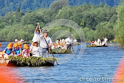 Dunajec river Editorial Stock Photo