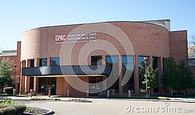 The Duncan-Williams Performance Hall, Memphis Tennessee Editorial Stock Photo