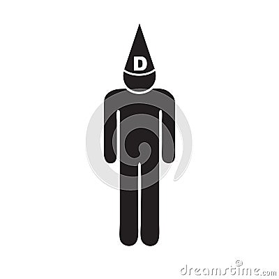 Dunce symbol Vector Illustration