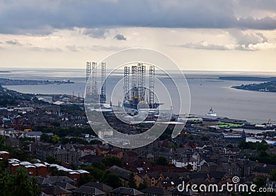 Dundee on the River Tay. Stock Photo