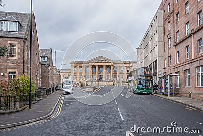 Impressive Scottish Architecture at Dundee`s Sheriff Court. Scotland Editorial Stock Photo