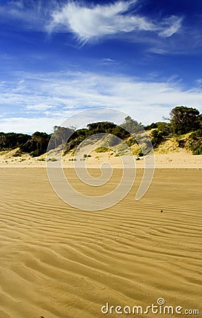 Dune and blue sky Stock Photo