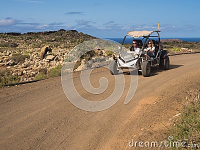 Dune Buggy Adventure, Canary Islands Editorial Stock Photo