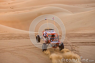 Dune buggy in the sands- Editorial Stock Photo