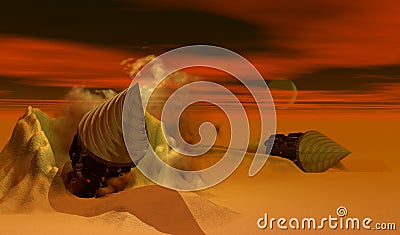 Dune Drills Stock Photo