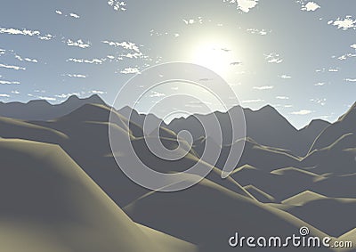 Dunes of the desert Stock Photo