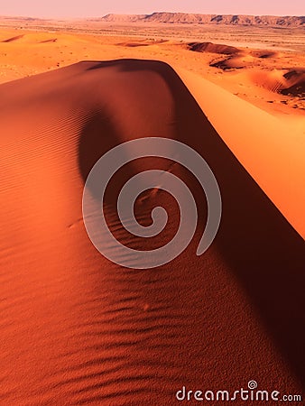 Dunes of Erg Chebbi, Sahara Deser Stock Photo