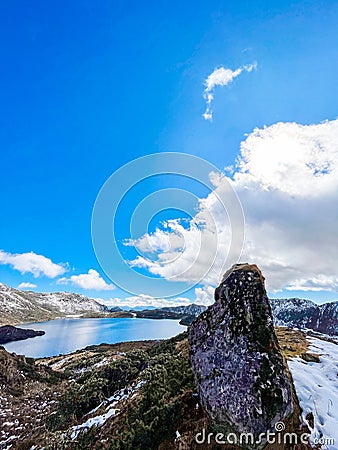 Dungkar Tso: Captivating High Altitude Lake Stock Photo