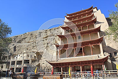 Dunhuang Caves Stock Photo