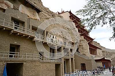 Dunhuang mogao grottoes Editorial Stock Photo