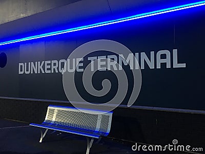 DUNKIRK DUNKERQUE FRANCE: DFDS FERRY TERMINAL Editorial Stock Photo