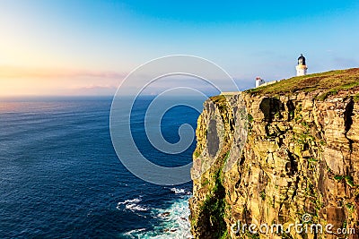 Dunnet Head Lighthouse Stock Photo