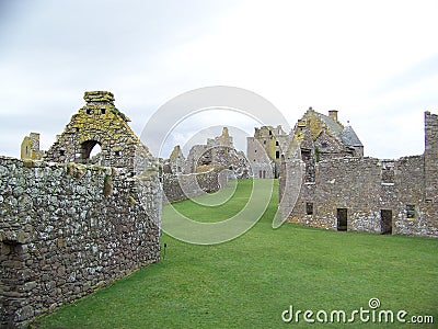 Dunnottar Castle in Scotland Stock Photo