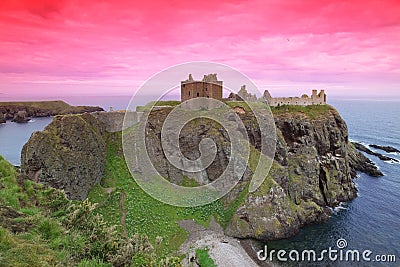 Dunnottar Castle, Scotland, UK Stock Photo