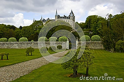 Dunrobin Castle Gardens,Near Golspie,Sutherland,Scotland,UK. Stock Photo