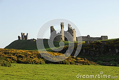 Dunstanburgh Castle gatehouse Stock Photo