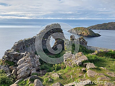 Duntulm Castle, Isle of Skye Stock Photo