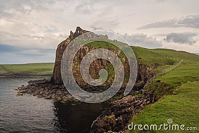 Duntulm Castle in the north of Skye Stock Photo