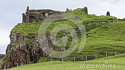 Duntulm Castle Stock Photo