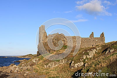 Dunure Castle, Dunure, Ayrshire, Scotland. Stock Photo