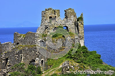 Dunure Castle Stock Photo