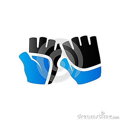 Duo Tone Icon - Gloves Vector Illustration