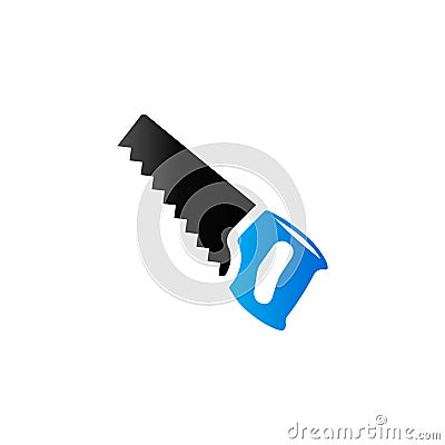 Duo Tone Icon - Hand saw Vector Illustration