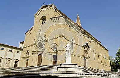 Duomo of Arezzo - Italy Stock Photo