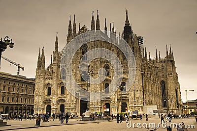 The Duomo Cathedral Milano Italy Editorial Stock Photo