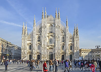 Duomo di Milano , Italy Editorial Stock Photo