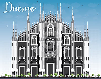 Duomo. Milan. Italy. Vector Illustration. Stock Photo