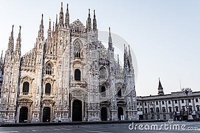 Duomo Milano, Milan`s Cathedral, Italy Editorial Stock Photo