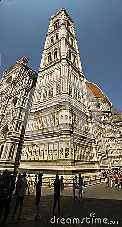 Duomo Firenza in panoramic view Editorial Stock Photo