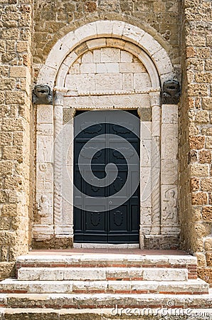 The Duomo of Sovana cathedral of Saints Peter and Paul is one Stock Photo