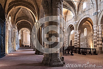 The Duomo of Sovana cathedral of Saints Peter and Paul is one Editorial Stock Photo