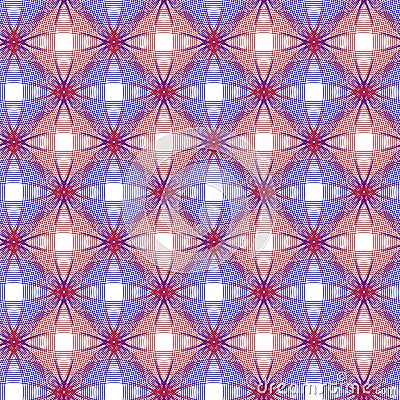 Duotone thin micro lines pattern. Guilloche vector seamless pattern. Color background with thin lines and optical Vector Illustration
